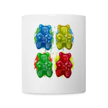 Gummy bears - Fruity - Candy - Sweet - Mug - white - Front