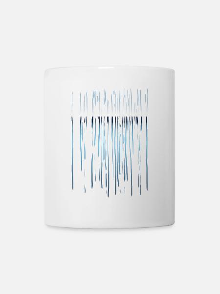 Linien Muster - Horizont - Tasse - Weiß