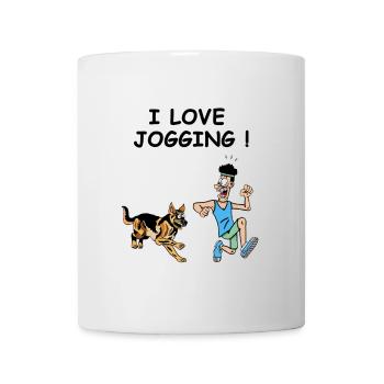 the jogger and the dog - Mug - white - Front