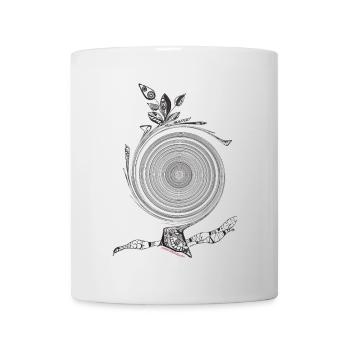 Kraft aus der Mitte - Tasse - Weiß - Vorne
