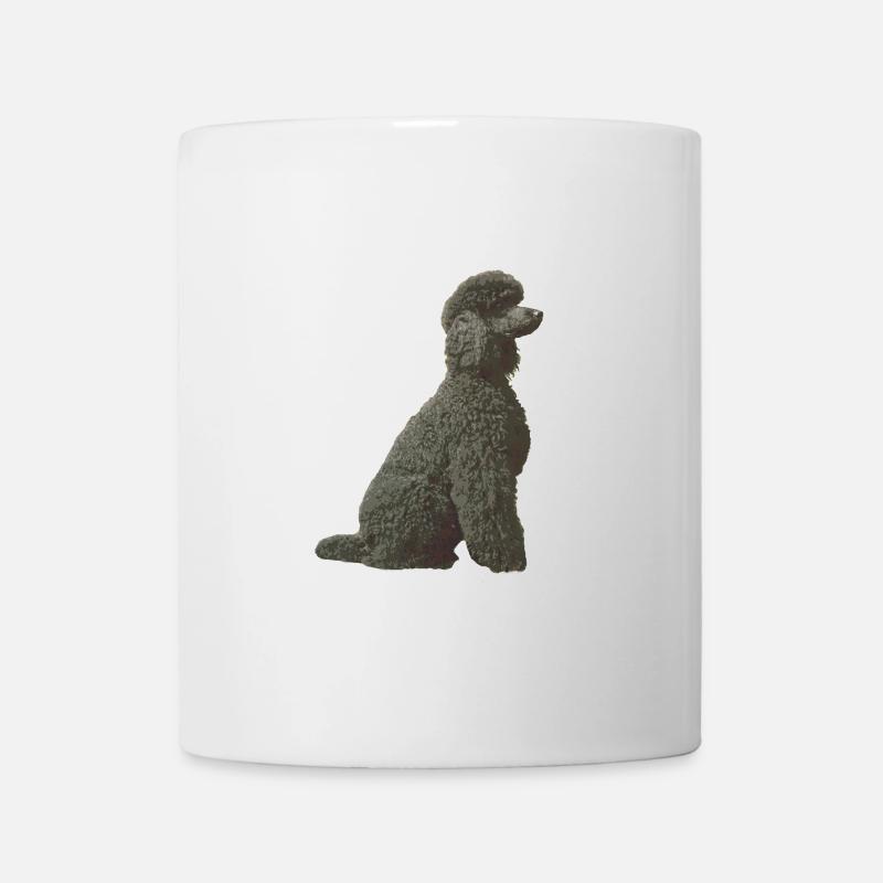 Schwarzer Pudel - Tasse - Weiß