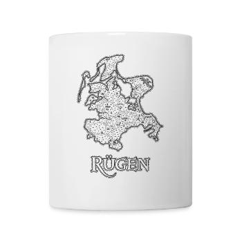 Rügen | Antike Landkarte | Schatzkarte - Tasse - Weiß - Vorne