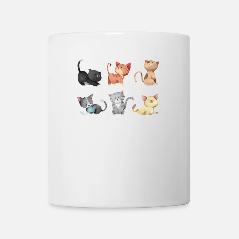 Illustration de chats - Mug blanc - blanc