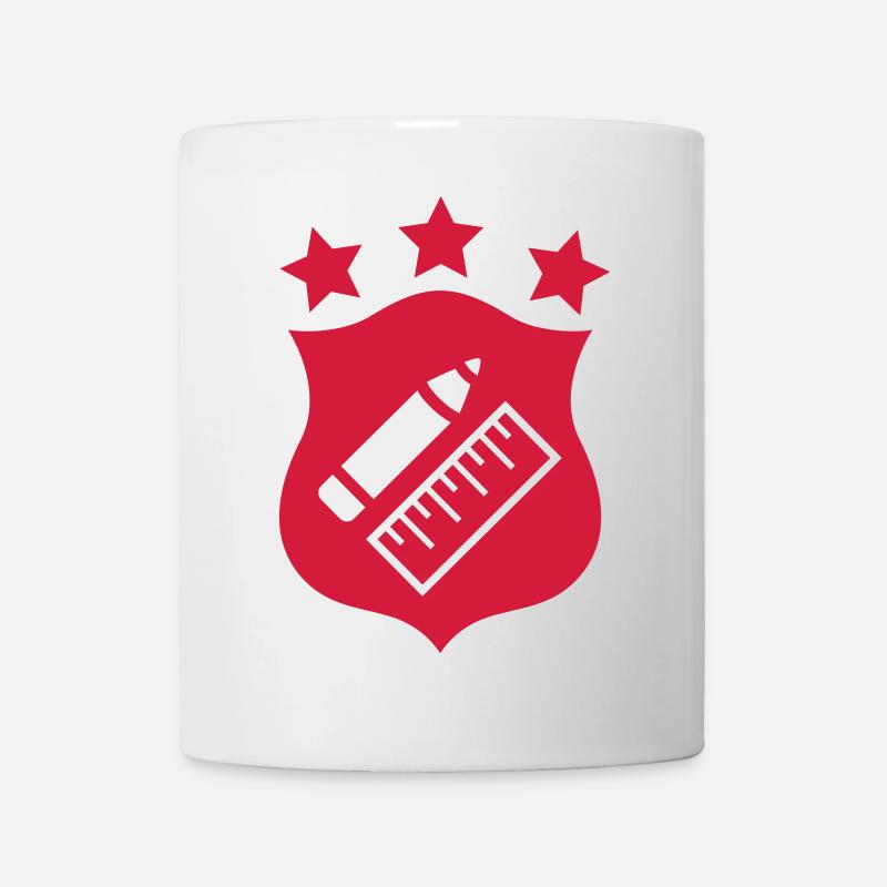 Professeur - École - Mug blanc - blanc