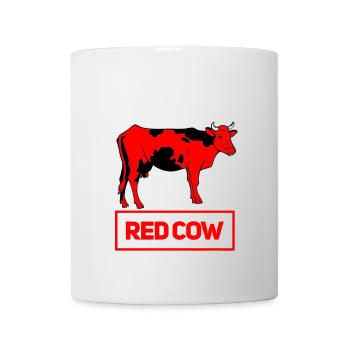 Red Cow Vintage Illustration - Mug - white - Front
