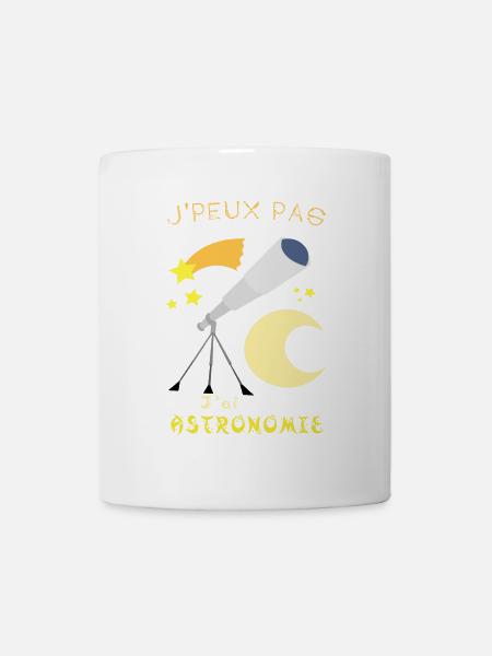 j'peux pas j'ai astronomie - Mug blanc - blanc
