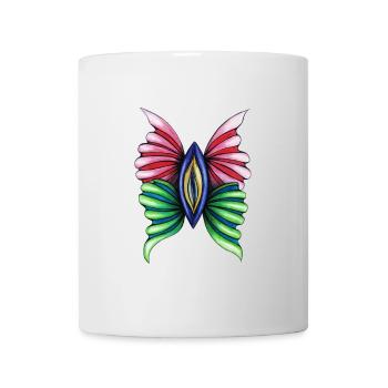 Butterfly Vulva - Tasse - Weiß - Vorne