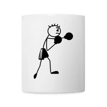 Figurine de boxe Stickmen - Mug blanc - blanc - Devant