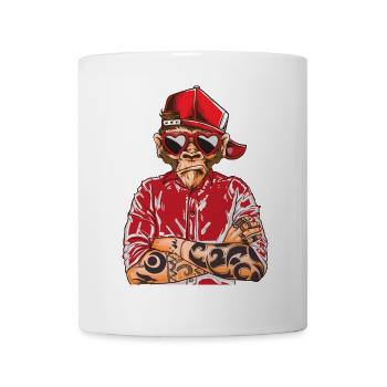 Tatouage Singe Singe Body Art Street Style Tattoo - Mug blanc - blanc - Devant