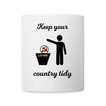 Sozialismus und Kapitalismus lustig - Tasse - Weiß - Vorne