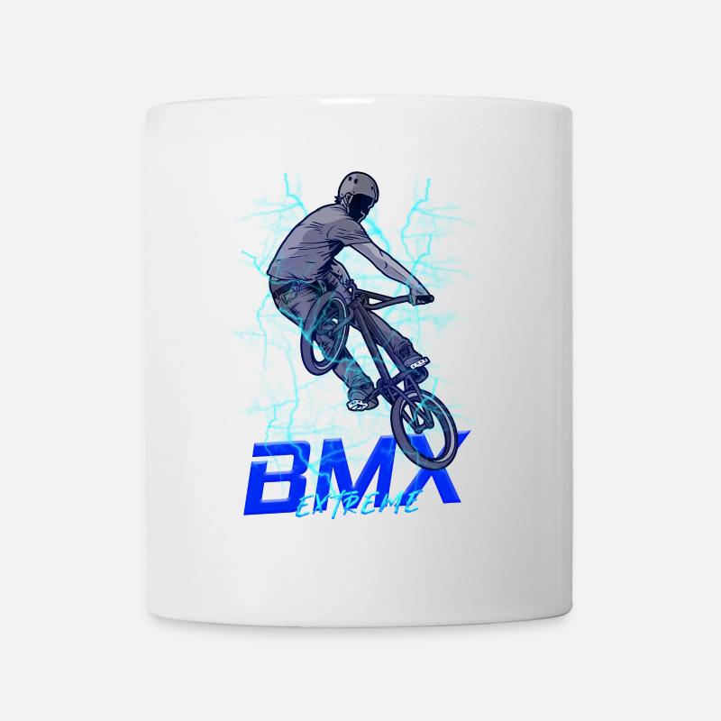 Cascade extrême néon BMX - Mug blanc - blanc