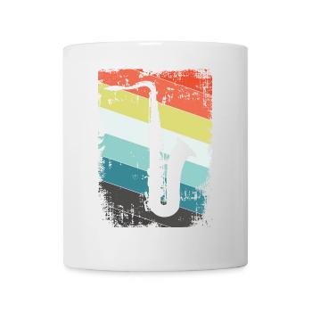 Saxophone saxophone - Mug - white - Front