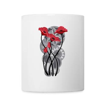 Butterfly Poppy Tattoo - Mug - white - Front