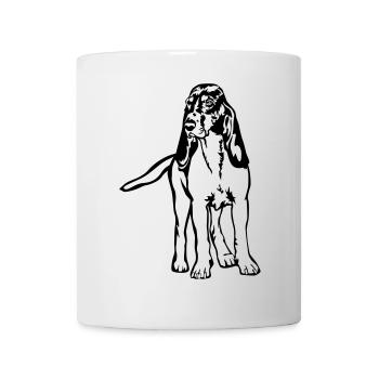 Bernese running dog - Mug - white - Front