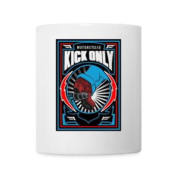 Motorcycles Kick Only - Mug blanc - blanc - Devant