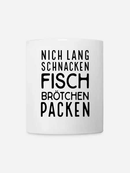 Fischbrötchen - Tasse - Weiß
