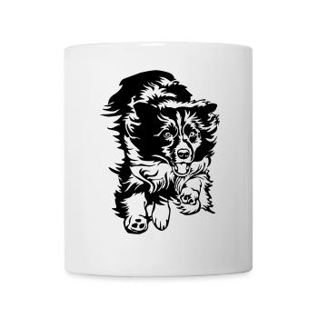 Border Collie - Tasse - Weiß - Vorne