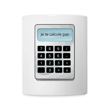 Je te calcule pas humour math matheux calculette - Mug blanc - blanc - Devant