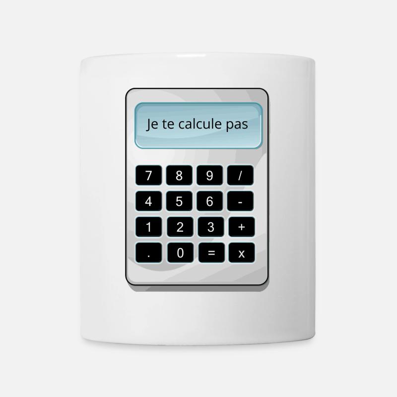 Je te calcule pas humour math matheux calculette - Mug blanc - blanc