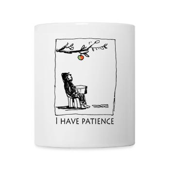 Patient reading on the fruit branch - Mug - white - Front