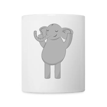 Elefant Elefanten - Tasse - Weiß - Vorne