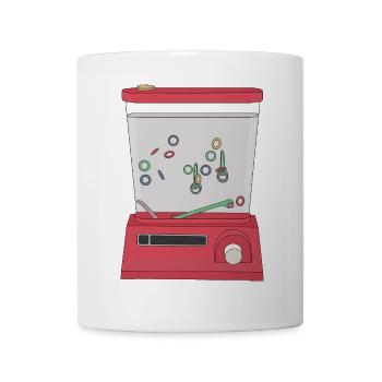 Wässriger Ring Strahl - Tasse - Weiß - Vorne