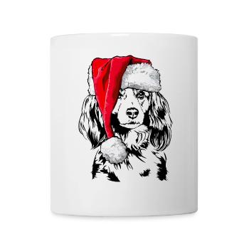 Santa KOOIKERHONDJE Chiens de Noël Wilsigns - Mug blanc - blanc - Devant