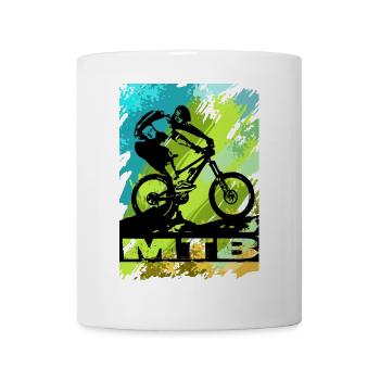 MTB Bike - Tasse - Weiß - Vorne