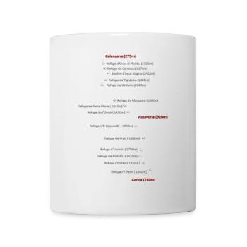Parcours blanc GR20 - Mug blanc - blanc - Devant