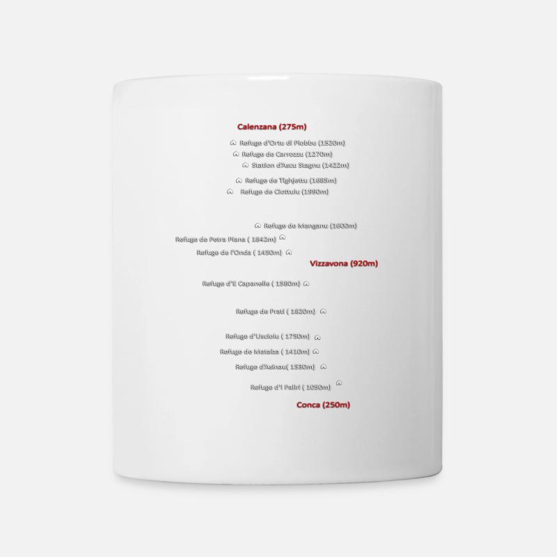 Parcours blanc GR20 - Mug blanc - blanc