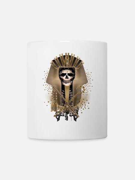 Crâne d’un roi pharaon égyptien - Mug blanc - blanc