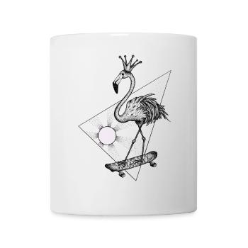 Flamingo Pink Skate Crazy SVENPAINT - Mug - white - Front