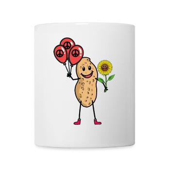 Cacahuète Paix Tournesol Mouvement pour la Paix Paix - Mug blanc - blanc - Devant
