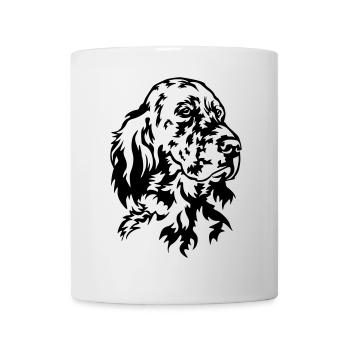 Englischer Setter Kopf - Tasse - Weiß - Vorne