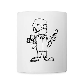 Dentiste - Mug blanc - blanc - Devant