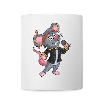 Rockerin / Maus Rockerin - Tasse - Weiß - Vorne