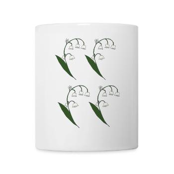 Style muguet - Mug blanc - blanc - Devant