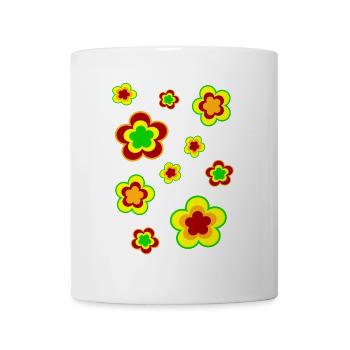 70s Flower Pattern - Mug - white - Front