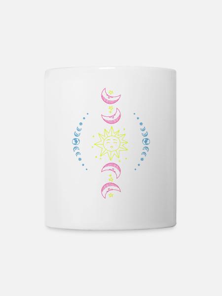 Sonne Mond und Erde - Tasse - Weiß