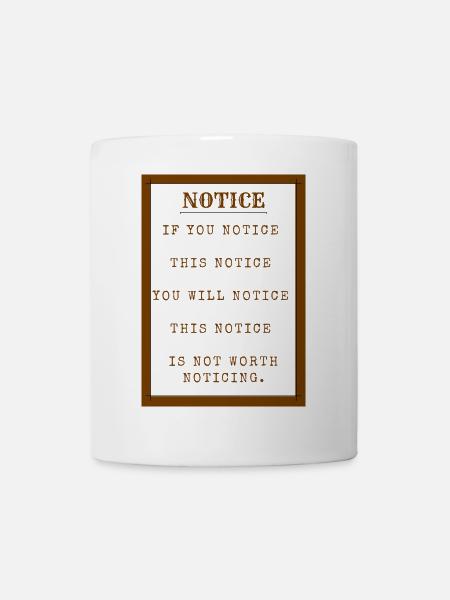 NOTICE 2 - Mug - white