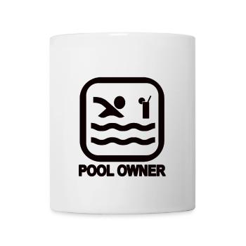 Pool Owner schwarz - Tasse - Weiß - Vorne
