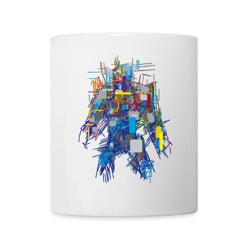 Cyber Android Abstract - Mug - white - Front