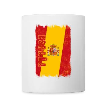 Spanien Flagge - Tasse - Weiß - Vorne