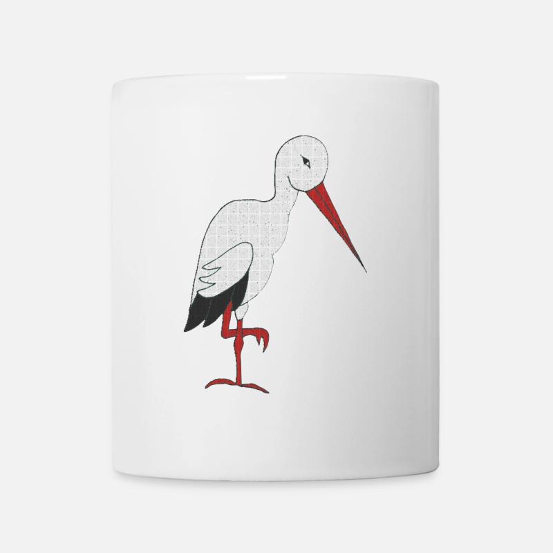 cigogne - Mug blanc - blanc