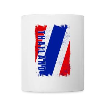 Thailand Flagge - Tasse - Weiß - Vorne