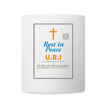 Design commémoratif Paix et foi Ironique - Mug blanc - blanc - Devant