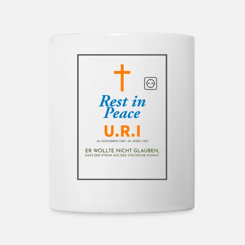 Design commémoratif Paix et foi Ironique - Mug blanc - blanc