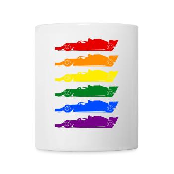 Racing Car LGBT lgbtqia pride - Mug - white - Front