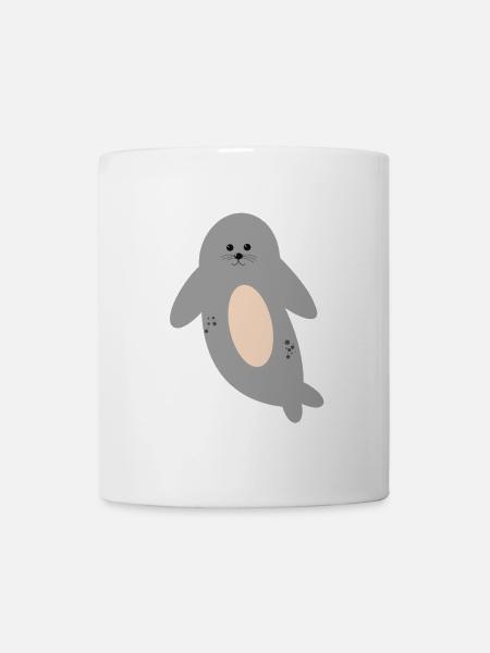 Süße Robbe - Tasse - Weiß
