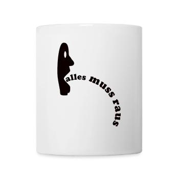 Alles muss raus - T-Shirt - Tasse - Weiß - Vorne